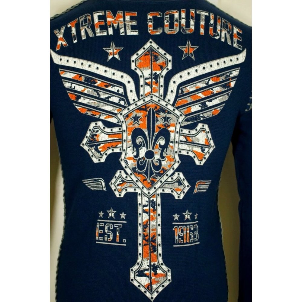 Xtreme Couture AFFLICTION Men's Thermal L/S SOLDIE - Picture 10 of 11